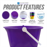 10L Purple Bucket